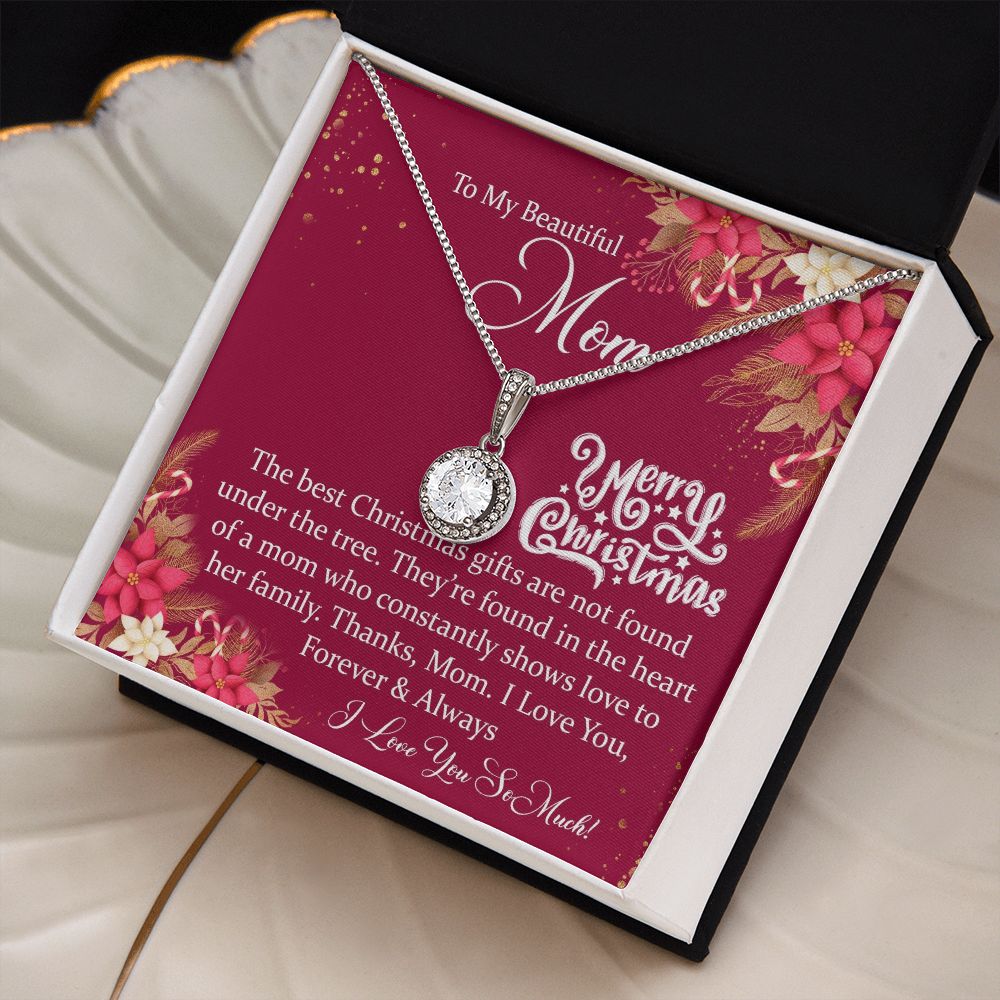 To My Beautiful Mom, I Love You Forever & Always - Eternal Hope Necklace - Gift for Mom