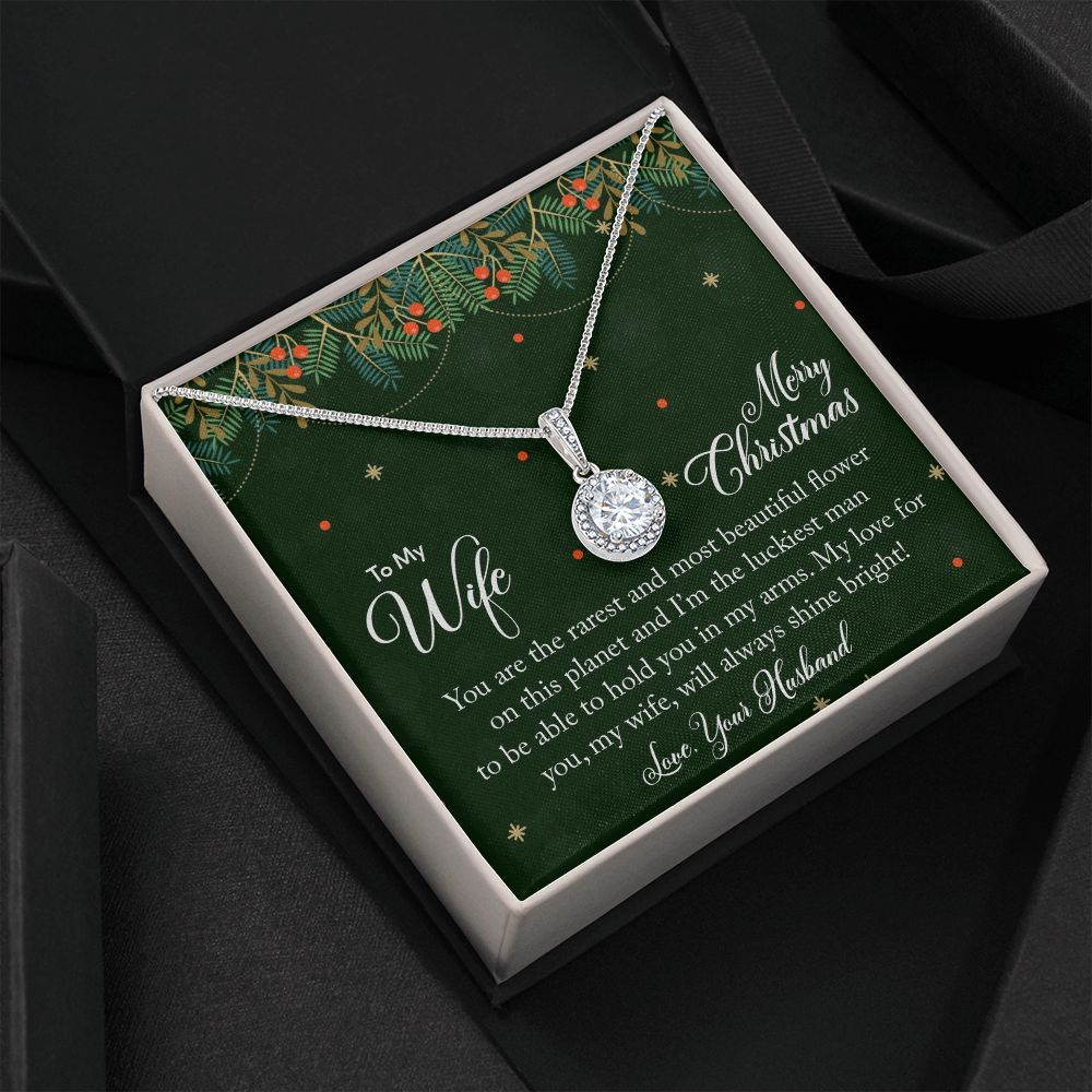 To My Wife, My Love For You Will Always Shine Bright - Eternal Hope Necklace - Gift for Wife