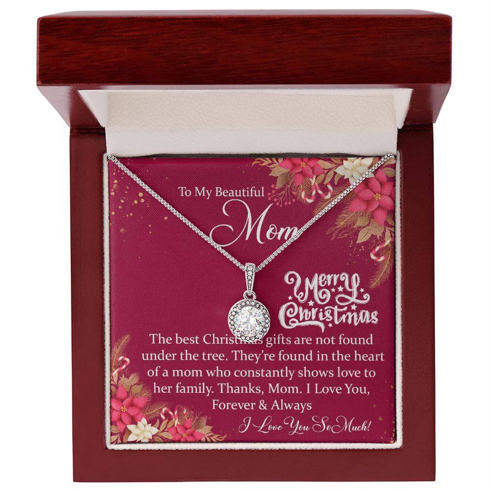 To My Beautiful Mom, I Love You Forever & Always - Eternal Hope Necklace - Gift for Mom