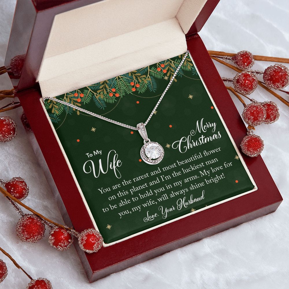 To My Wife, My Love For You Will Always Shine Bright - Eternal Hope Necklace - Gift for Wife