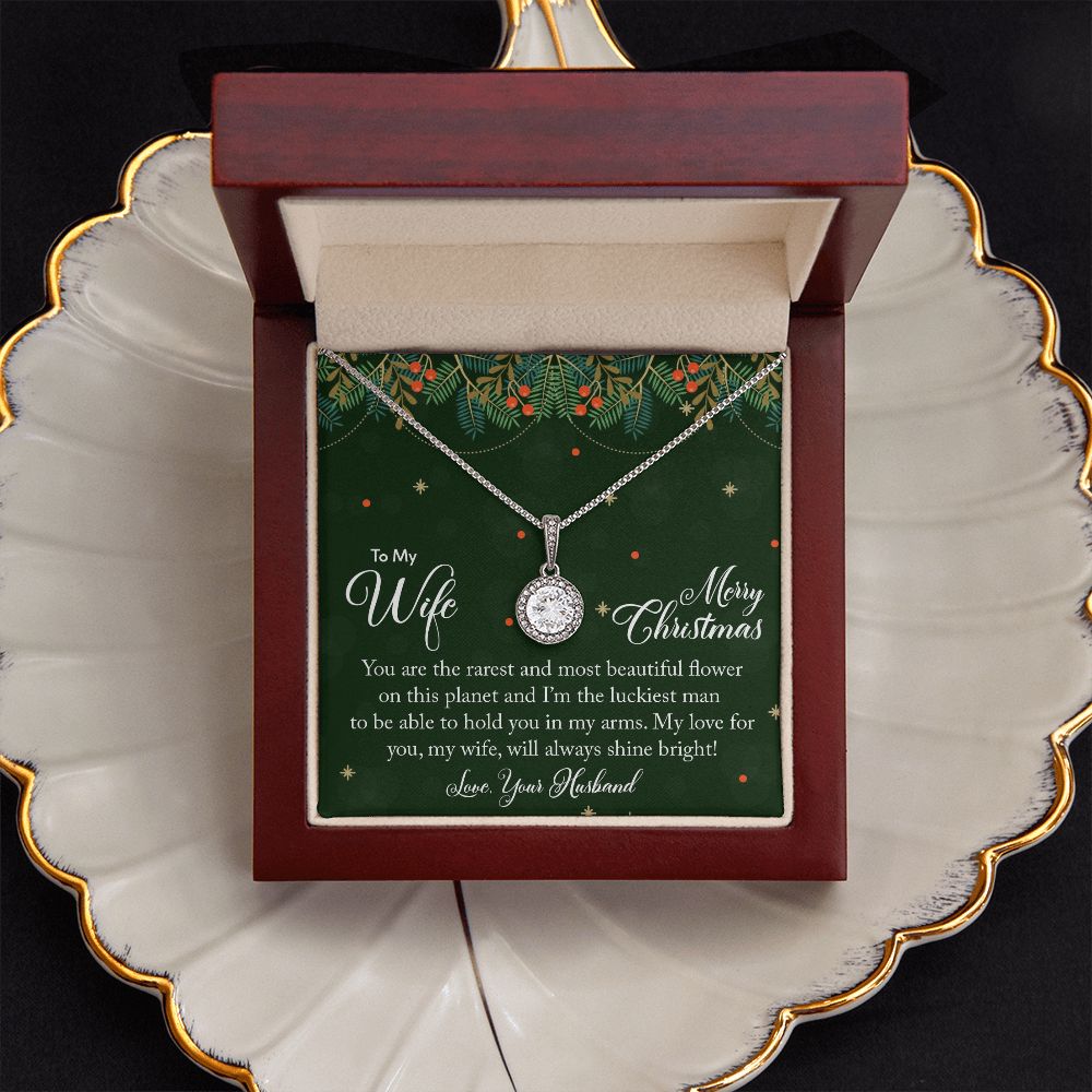 To My Wife, My Love For You Will Always Shine Bright - Eternal Hope Necklace - Gift for Wife