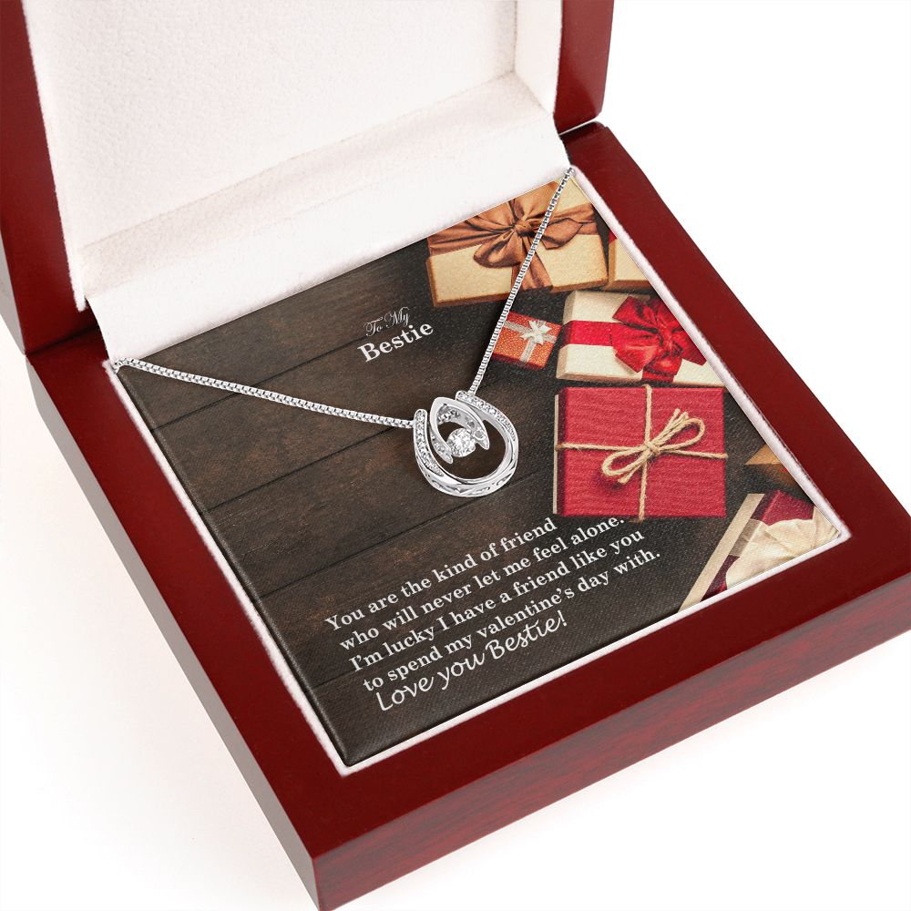 To My Bestie, I'm Lucky I Have A Friend Like You - Lucky In Love Necklace - Gift for Friend