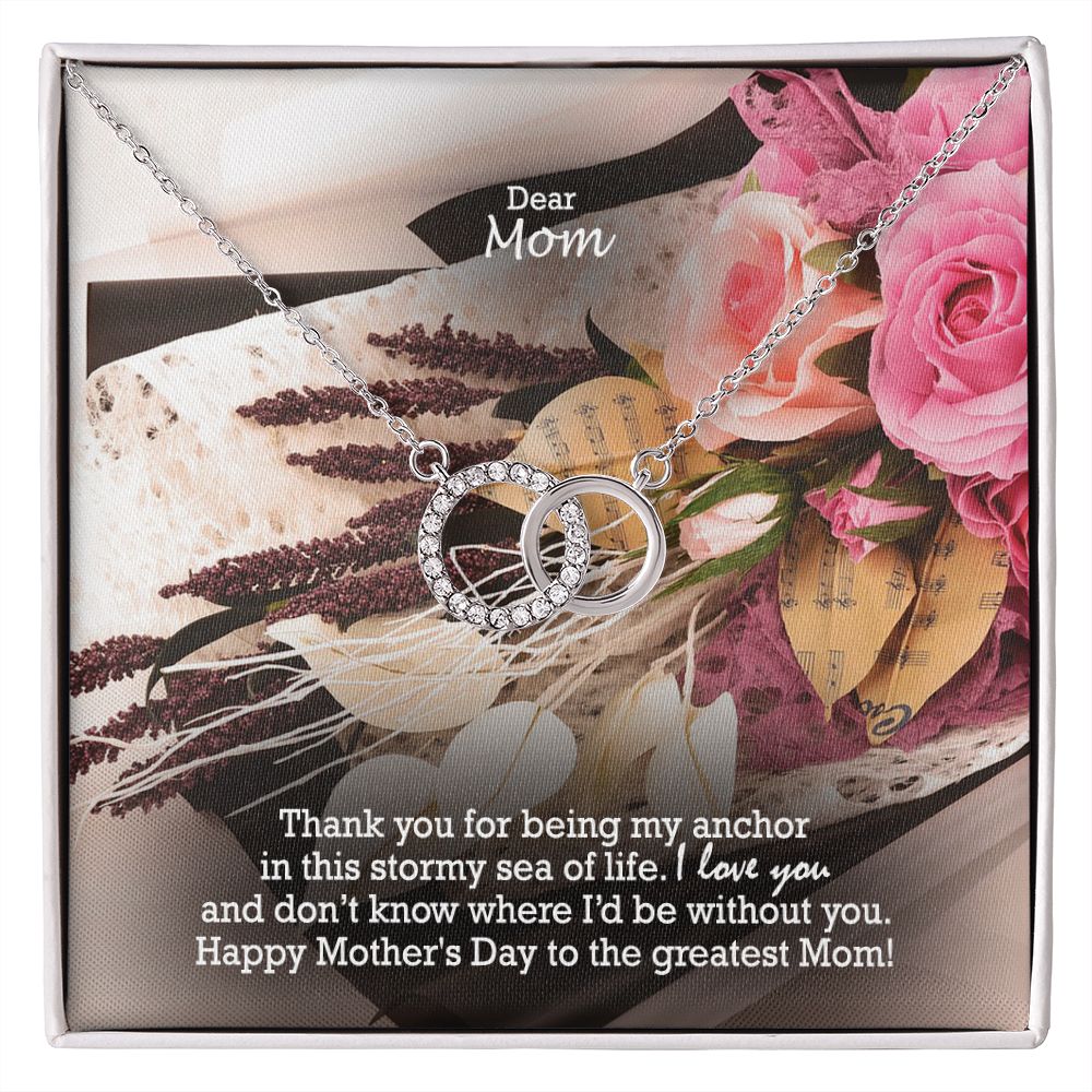 Happy Mother's Day To The Greatest Mom! - Perfect Pair Necklace - Gift for Mom