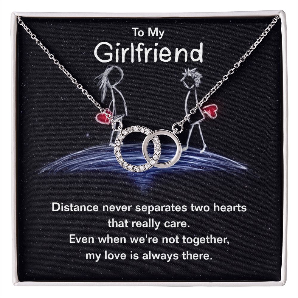 To My Girlfriend, My Love Is Always There - Perfect Pair Necklace - Gift for Girlfriend