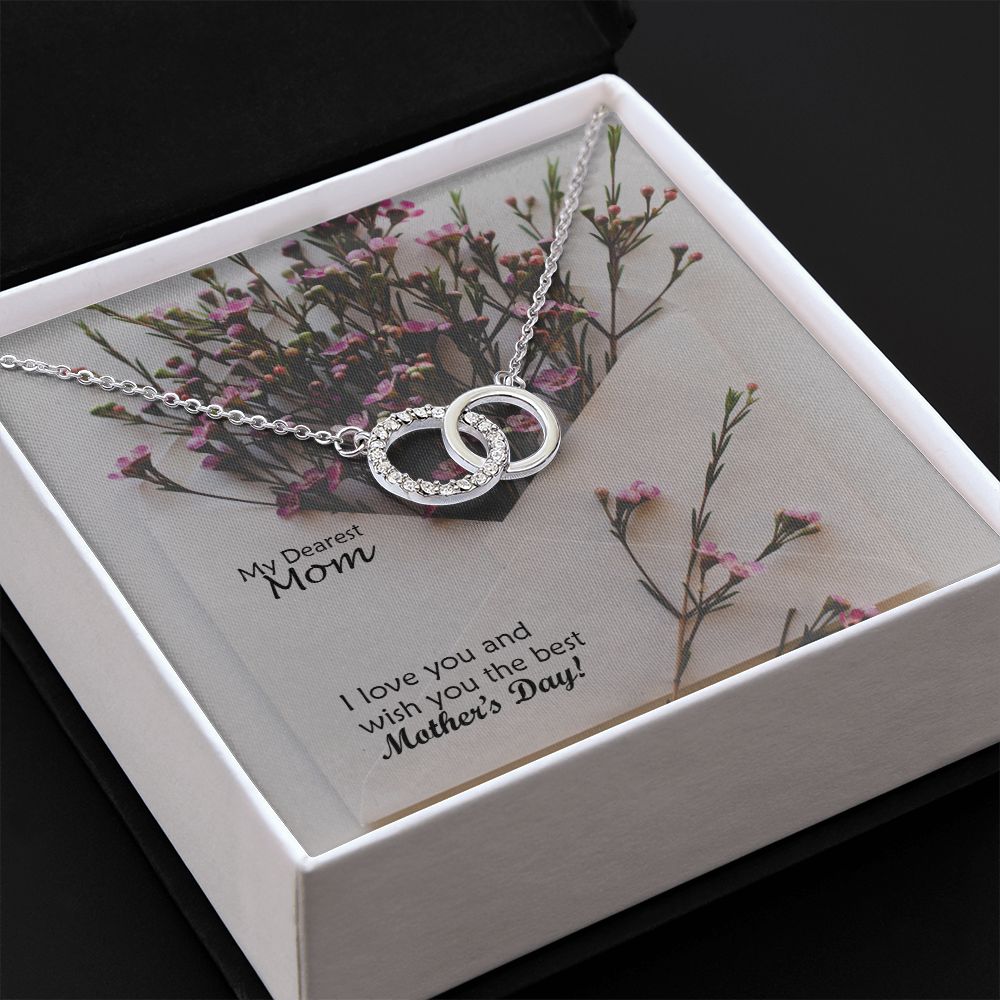 I Love You & Wish You The Best Mother's Day! - Perfect Pair Necklace - Gift for Mom