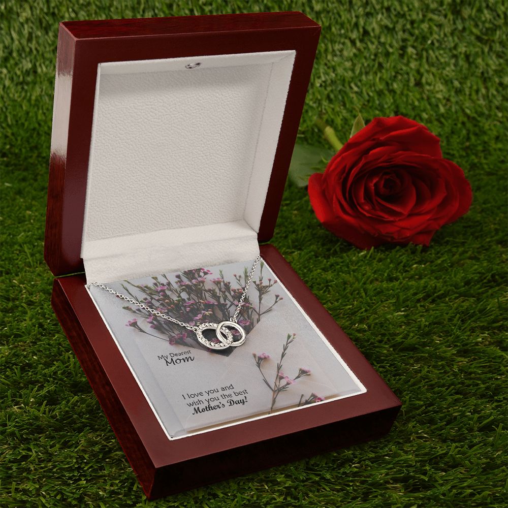 I Love You & Wish You The Best Mother's Day! - Perfect Pair Necklace - Gift for Mom