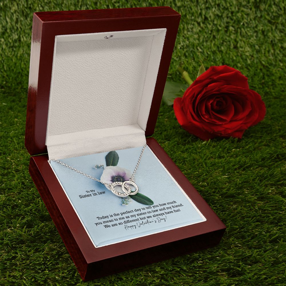 To My Sister in law, Today Is The Perfect Day To Tell You How Much You Mean To Me - Perfect Pair Necklace - Gift for Sister in Law