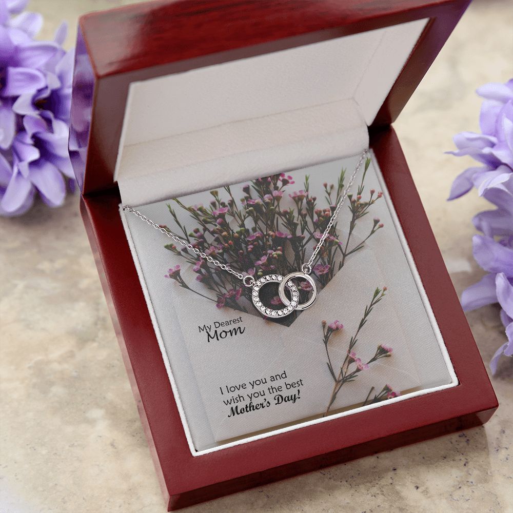 I Love You & Wish You The Best Mother's Day! - Perfect Pair Necklace - Gift for Mom