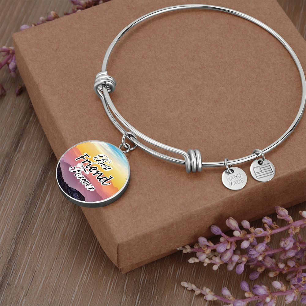 Best Friend Forever - Circle Bangle - Gift for Friend - Gift for Her