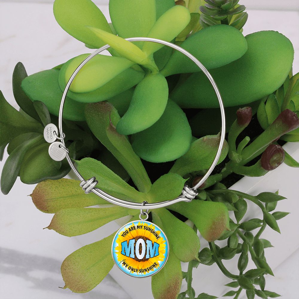 You Are My Sunshine - Circle Bangle - Gift for Mom