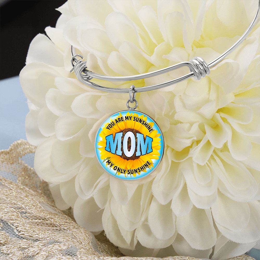 You Are My Sunshine - Circle Bangle - Gift for Mom