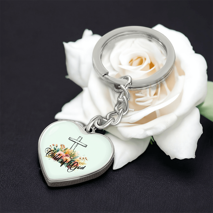 Child Of God Heart Keychain – Gift for Her