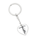 Faith (Black) - Graphic Heart Keychain - Gift for Her - Gift for Him