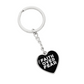 Faith Over Fear (White) - Graphic Heart Keychain - Gift for Her - Gift for Him