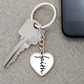 Faith (Black) - Graphic Heart Keychain - Gift for Her - Gift for Him
