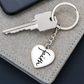 Faith (Black) - Graphic Heart Keychain - Gift for Her - Gift for Him