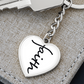 Faith (Black) - Graphic Heart Keychain - Gift for Her - Gift for Him