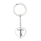 Faith (Black) - Graphic Heart Keychain - Gift for Her - Gift for Him