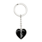 Faith (White) - Graphic Heart Keychain - Gift for Her - Gift for Him