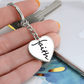 Faith (Black) - Graphic Heart Keychain - Gift for Her - Gift for Him
