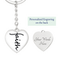 Faith (Black) - Graphic Heart Keychain - Gift for Her - Gift for Him