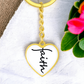 Faith (Black) - Graphic Heart Keychain - Gift for Her - Gift for Him