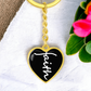 Faith (White) - Graphic Heart Keychain - Gift for Her - Gift for Him