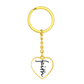 Faith (Black) - Graphic Heart Keychain - Gift for Her - Gift for Him
