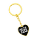 Faith Over Fear (White) - Graphic Heart Keychain - Gift for Her - Gift for Him