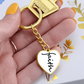 Faith (Black) - Graphic Heart Keychain - Gift for Her - Gift for Him