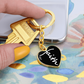 Faith (White) - Graphic Heart Keychain - Gift for Her - Gift for Him