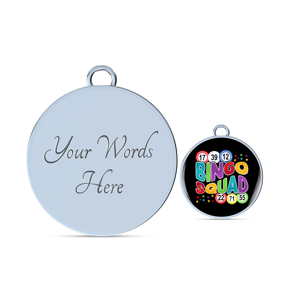 Bingo Squad - Non-Message Card Luxury Circle Bangle - Gift for Her - Gift for Him