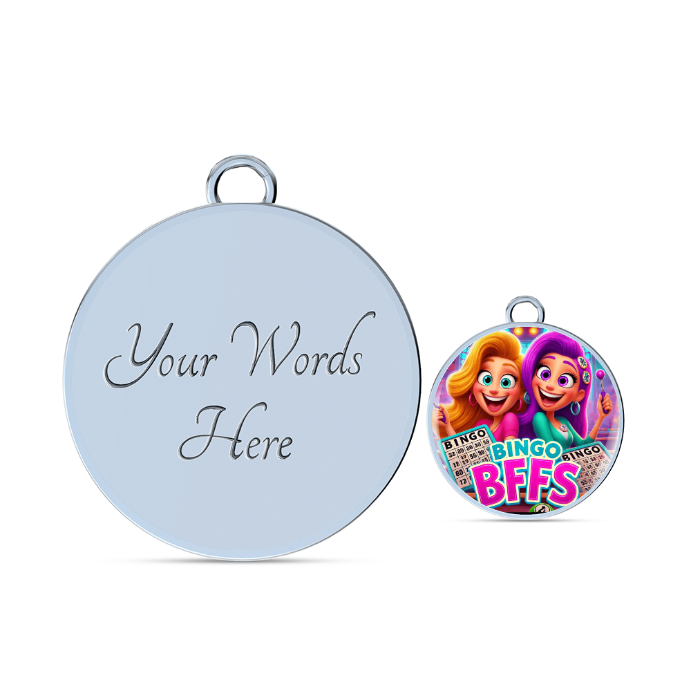 Bingo BFFS 1 - Non-Message Card Luxury Circle Bangle - Gift for Her