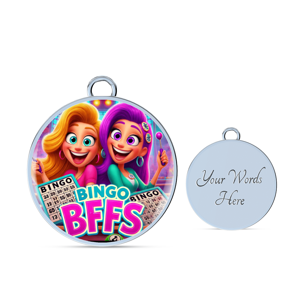 Bingo BFFS 1 - Non-Message Card Luxury Circle Bangle - Gift for Her