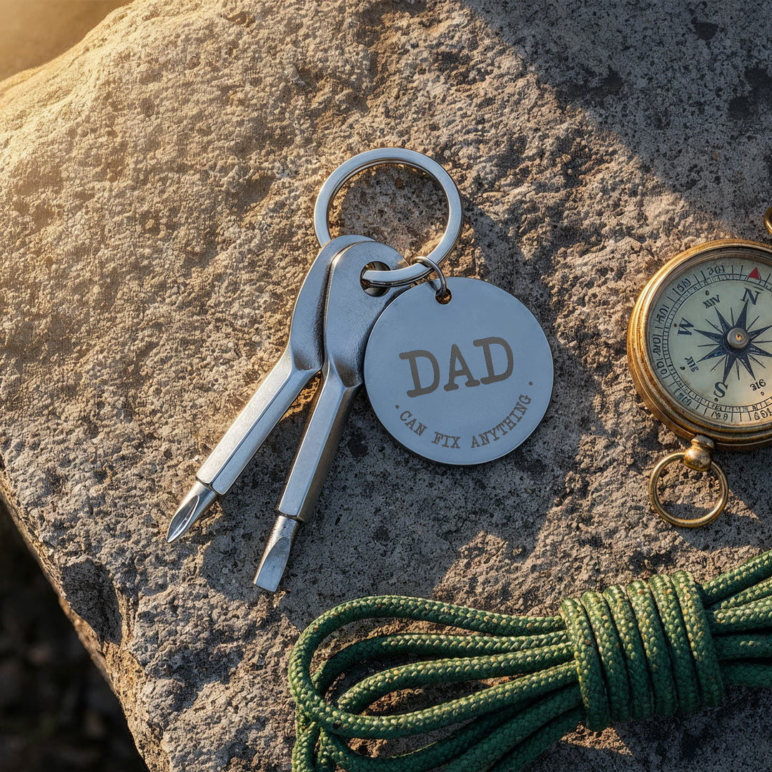Dad, Can Fix Anything Screwdriver Keychain – Gift for Dad