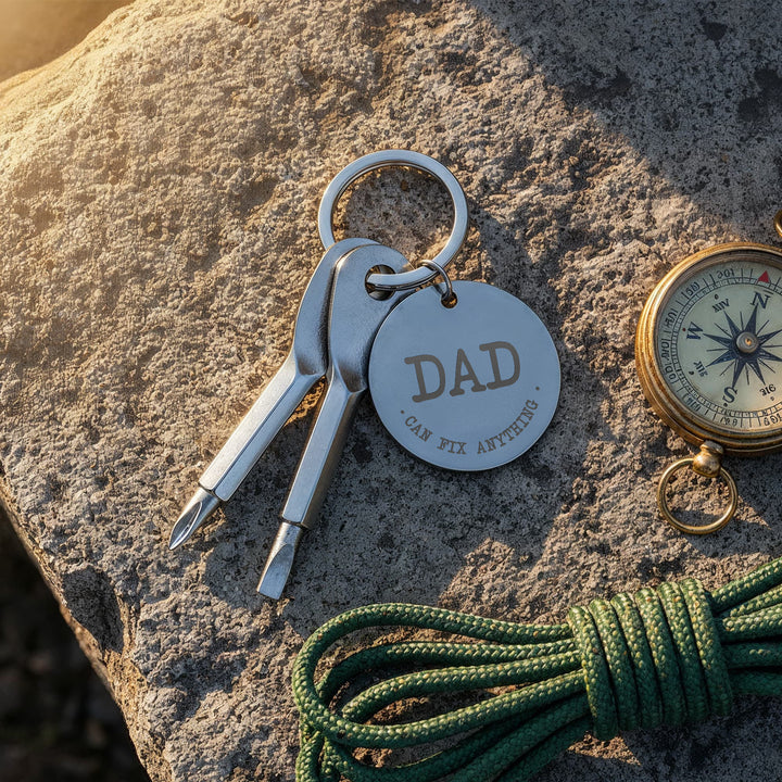 Dad, Can Fix Anything Screwdriver Keychain – Gift for Dad