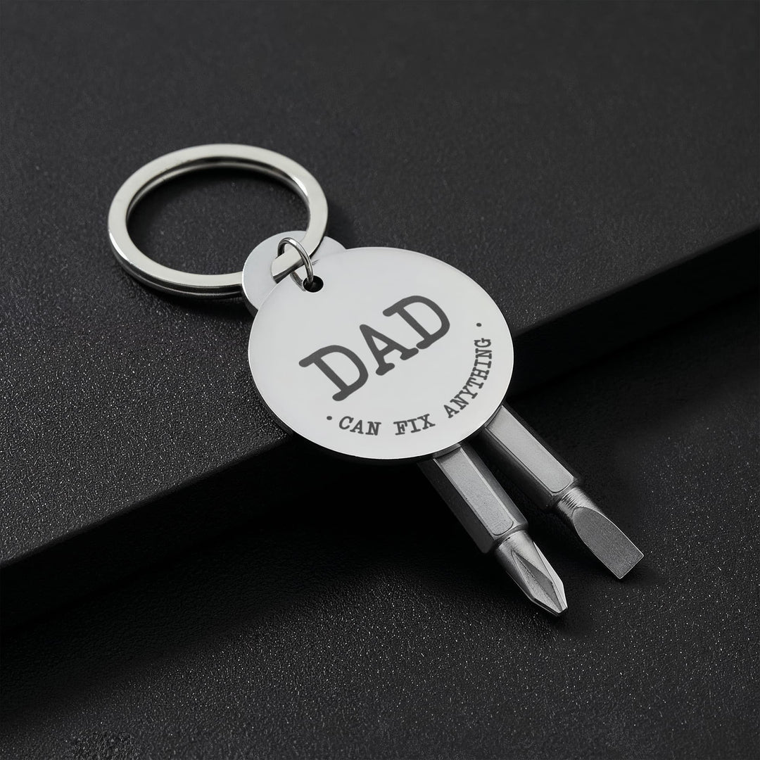 Dad, Can Fix Anything Screwdriver Keychain – Gift for Dad