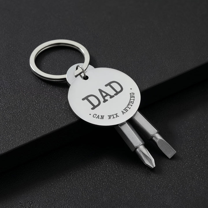 Dad, Can Fix Anything Screwdriver Keychain – Gift for Dad