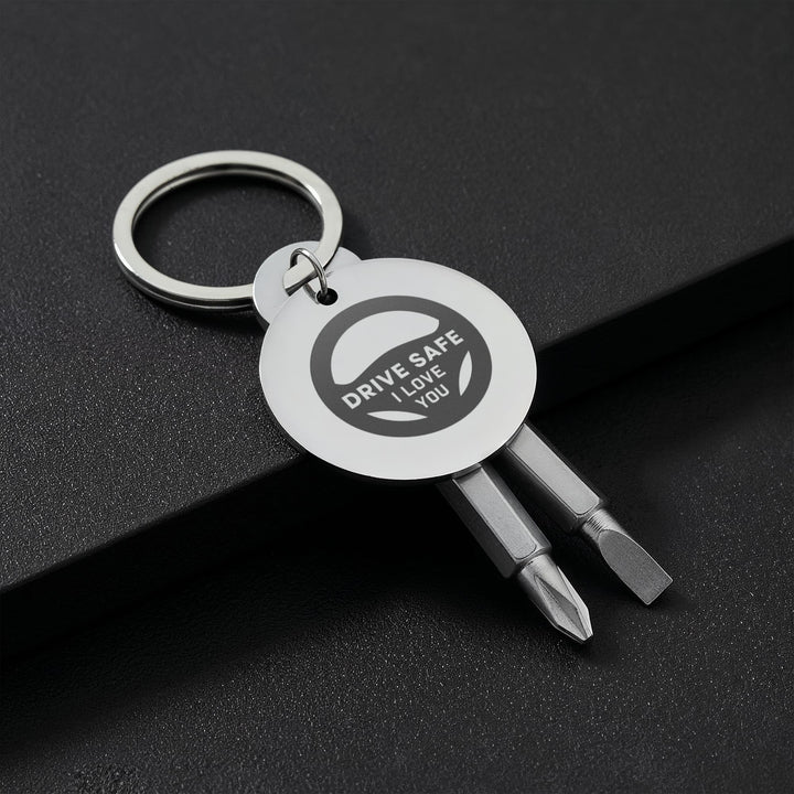 Drive Safe, I Love You Screwdriver Keychain – Gift for Dad - Gift for Husband