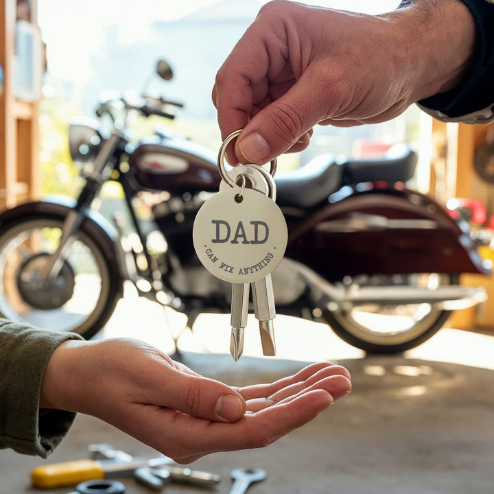 Dad, Can Fix Anything Screwdriver Keychain – Gift for Dad
