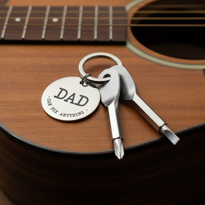 Dad, Can Fix Anything Screwdriver Keychain – Gift for Dad