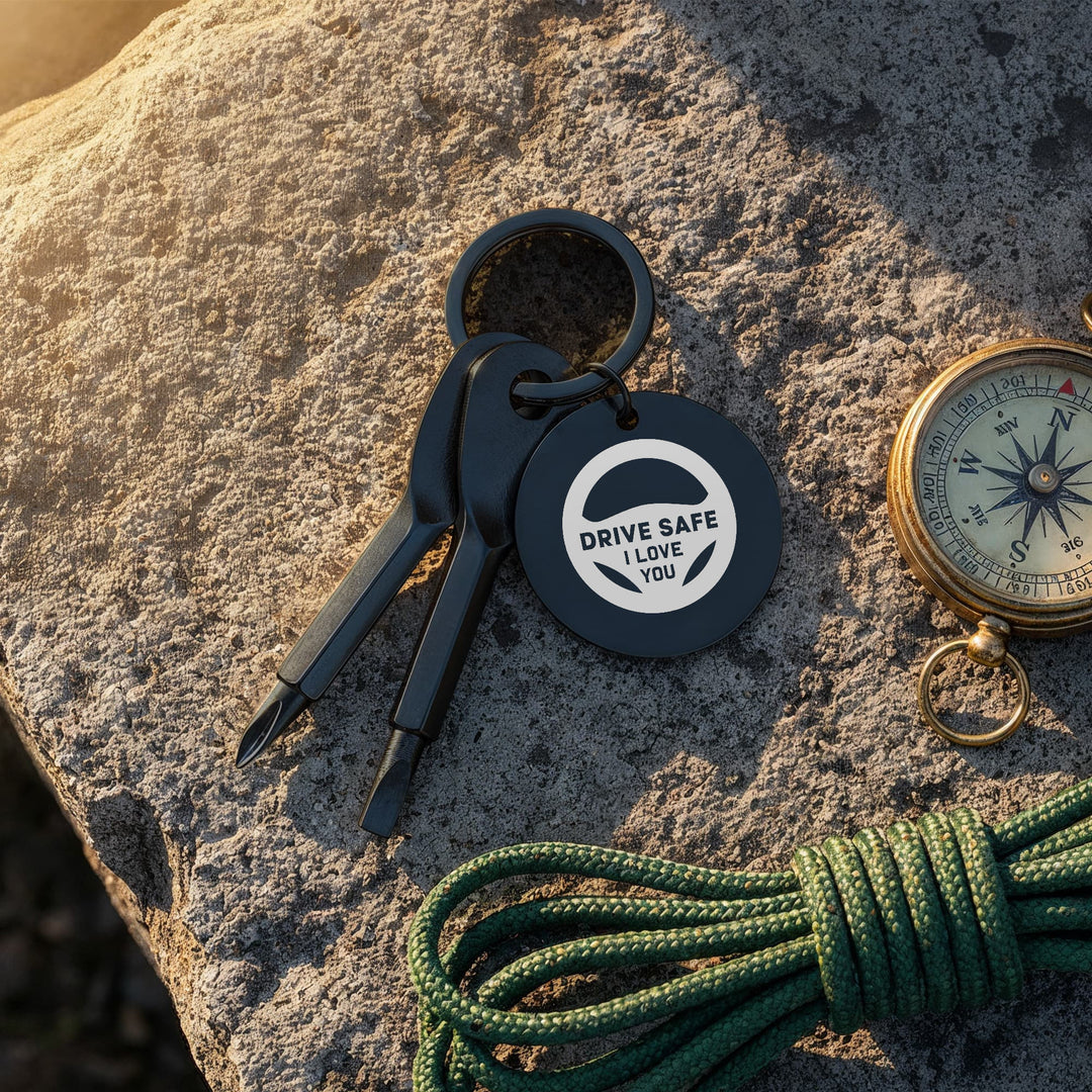 Drive Safe, I Love You Screwdriver Keychain – Gift for Dad - Gift for Husband