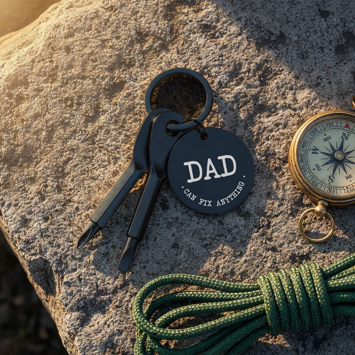 Dad, Can Fix Anything Screwdriver Keychain – Gift for Dad