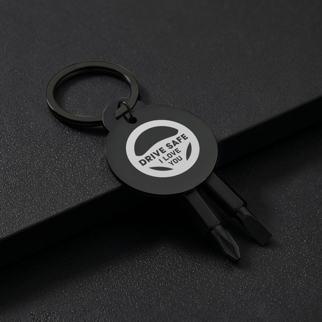 Drive Safe, I Love You Screwdriver Keychain – Gift for Dad - Gift for Husband