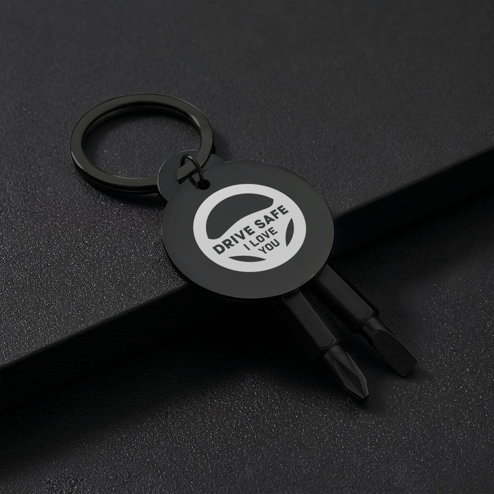 Drive Safe, I Love You Screwdriver Keychain – Gift for Dad - Gift for Husband