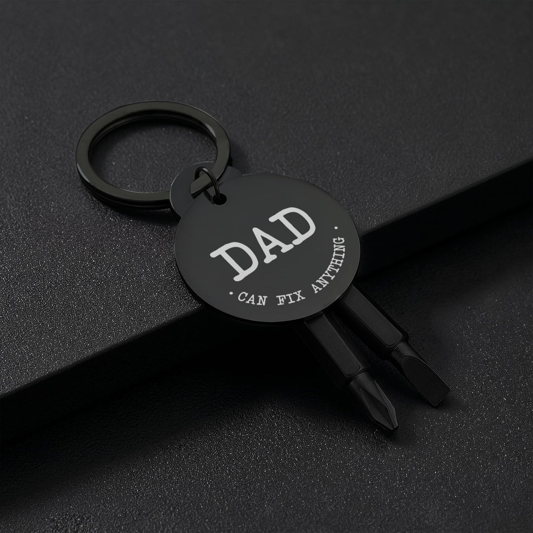 Dad, Can Fix Anything Screwdriver Keychain – Gift for Dad