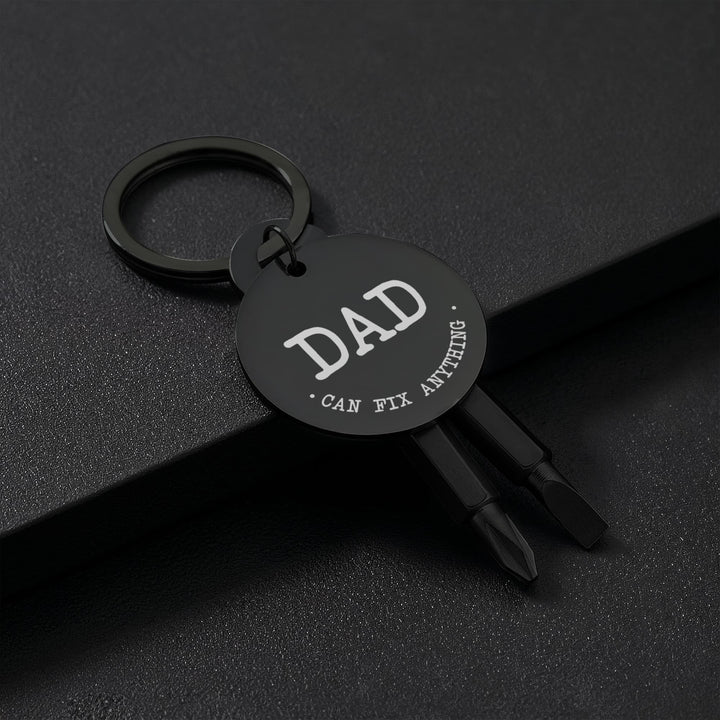 Dad, Can Fix Anything Screwdriver Keychain – Gift for Dad