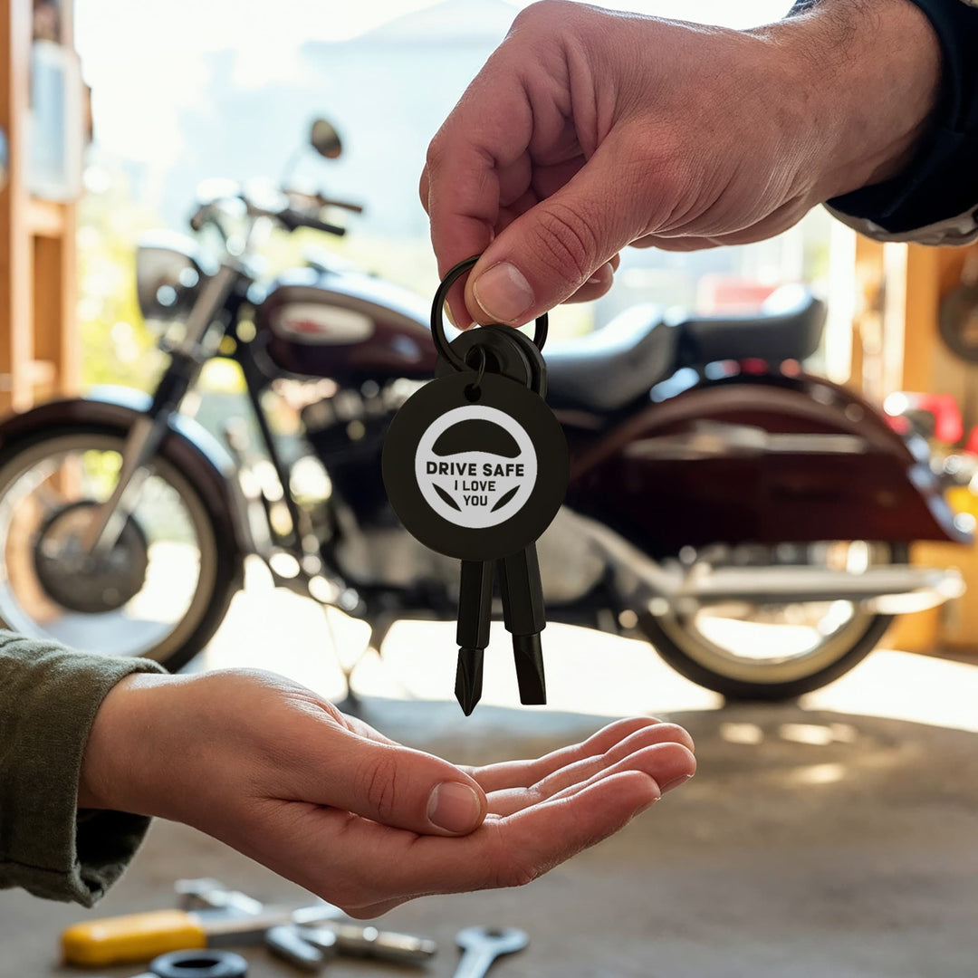 Drive Safe, I Love You Screwdriver Keychain – Gift for Dad - Gift for Husband
