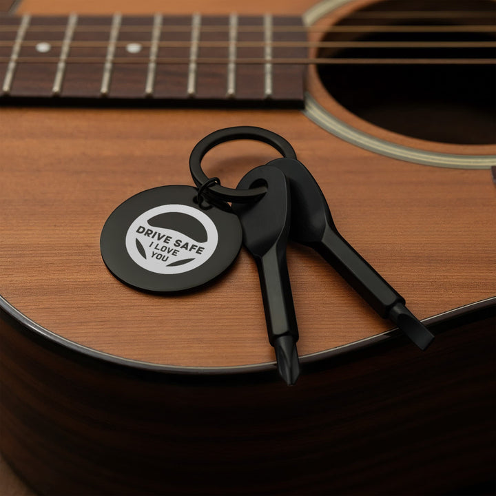 Drive Safe, I Love You Screwdriver Keychain – Gift for Dad - Gift for Husband