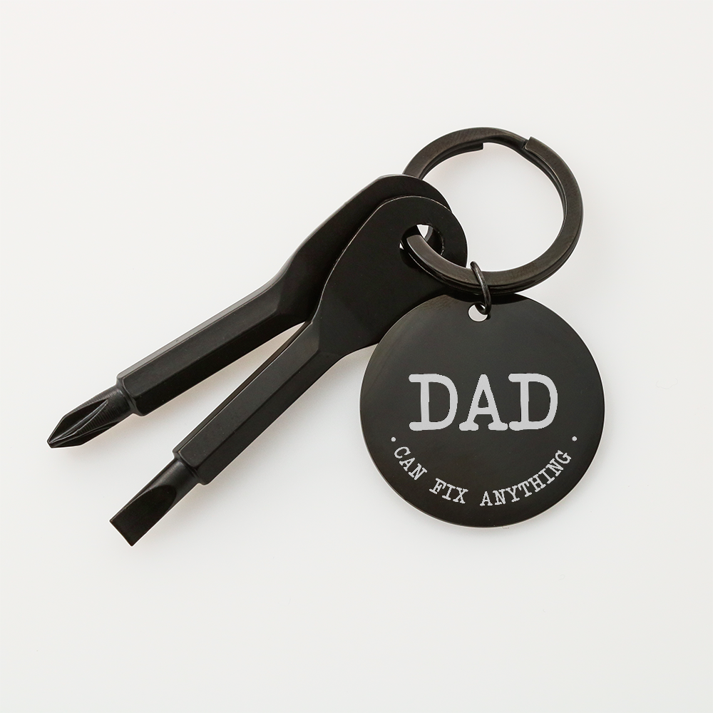 Dad, Can Fix Anything Screwdriver Keychain – Gift for Dad